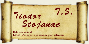 Tiodor Stojanac vizit kartica